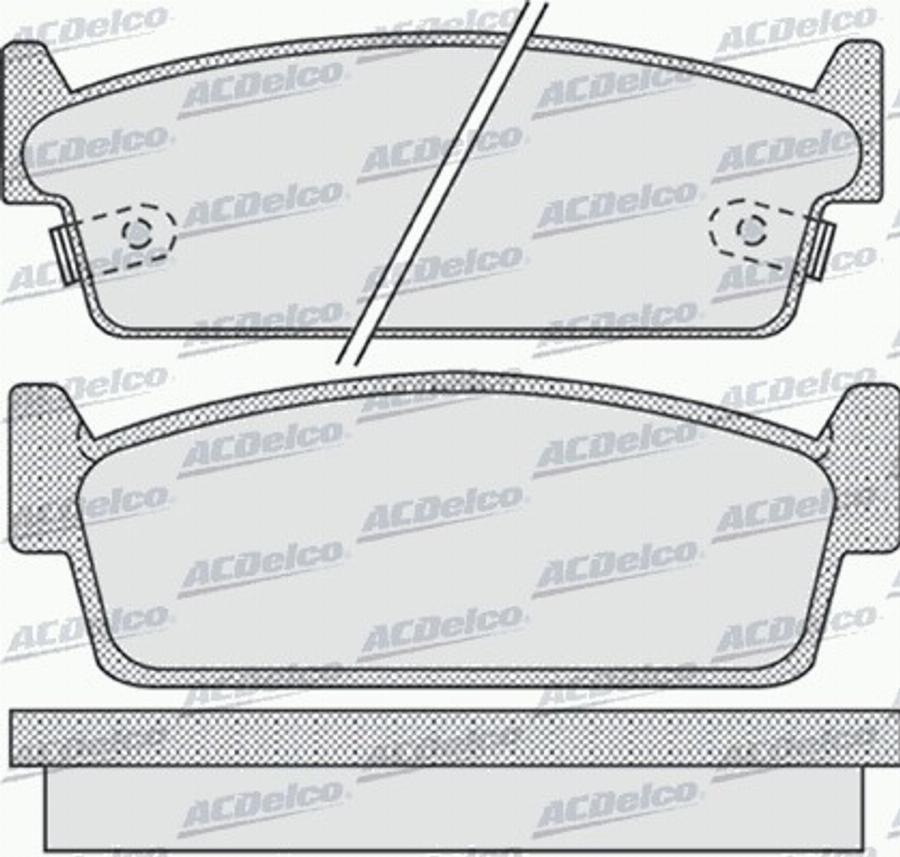 ACDelco AC0581010D - Kit pastiglie freno, Freno a disco autozon.pro