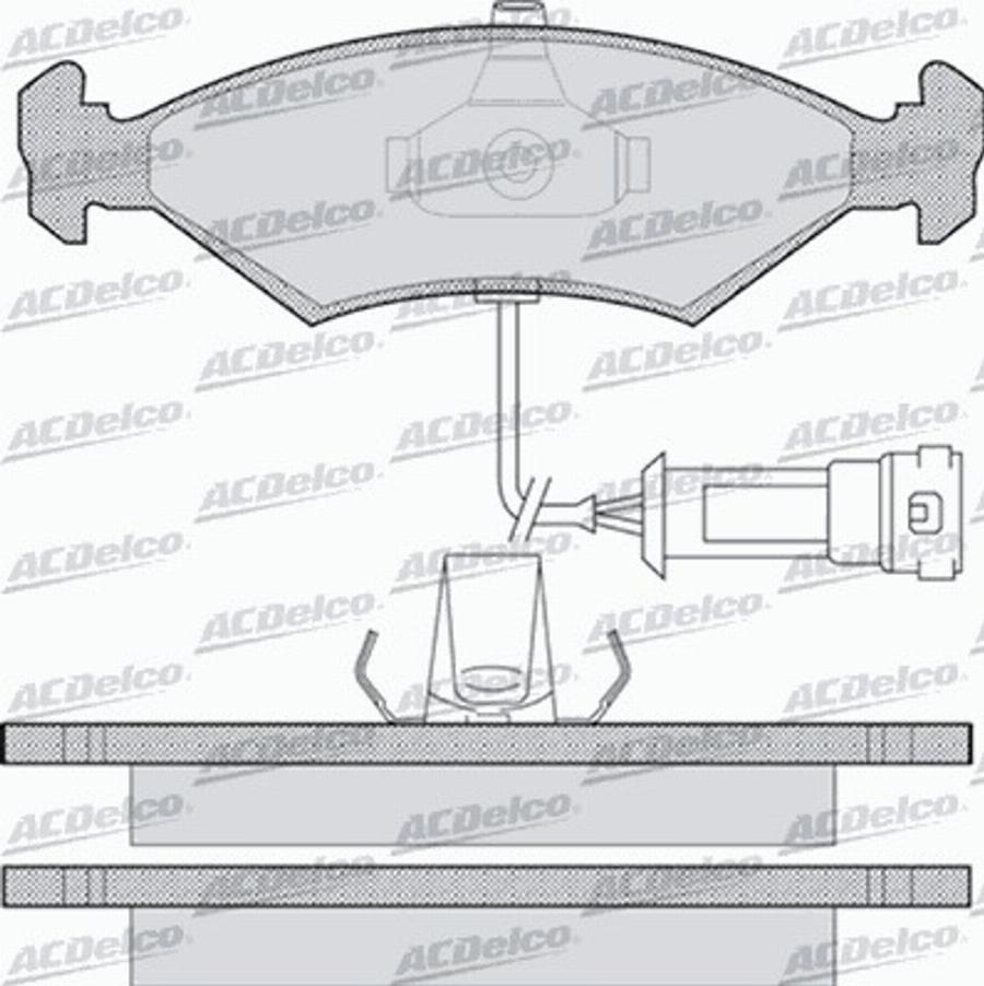 ACDelco AC0581087D - Kit pastiglie freno, Freno a disco autozon.pro