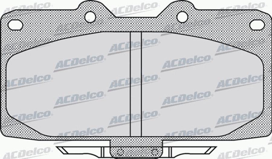 ACDelco AC0581027D - Kit pastiglie freno, Freno a disco autozon.pro