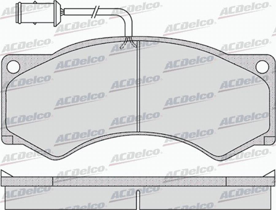 ACDelco AC0581143D - Kit pastiglie freno, Freno a disco autozon.pro