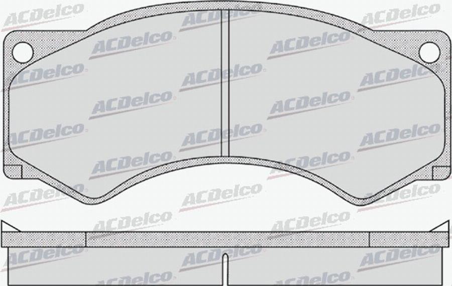 ACDelco AC0581142D - Kit pastiglie freno, Freno a disco autozon.pro