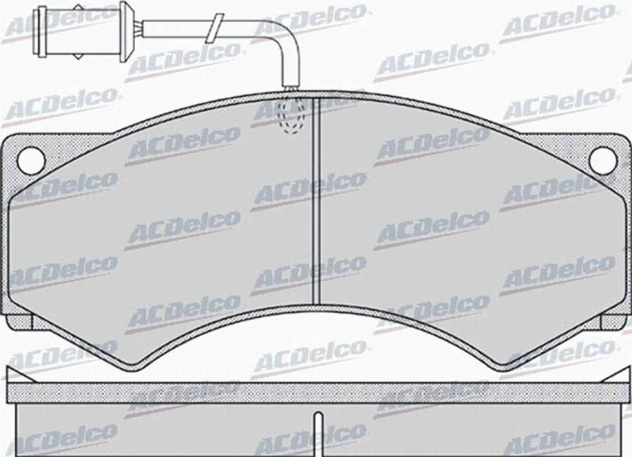 ACDelco AC0581155D - Kit pastiglie freno, Freno a disco autozon.pro