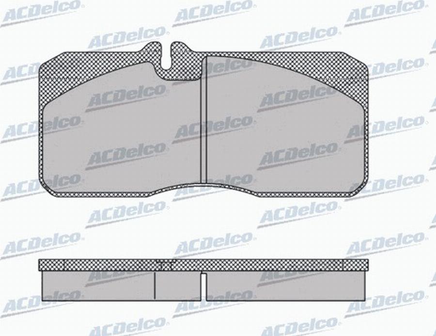 ACDelco AC0581157D - Kit pastiglie freno, Freno a disco autozon.pro