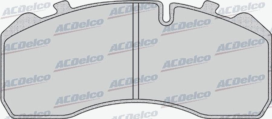 ACDelco AC0581168D - Kit pastiglie freno, Freno a disco autozon.pro