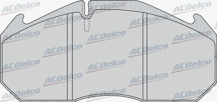 ACDelco AC0581162D - Kit pastiglie freno, Freno a disco autozon.pro