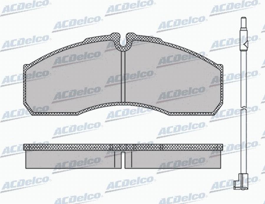 ACDelco AC0581109AD - Kit pastiglie freno, Freno a disco autozon.pro