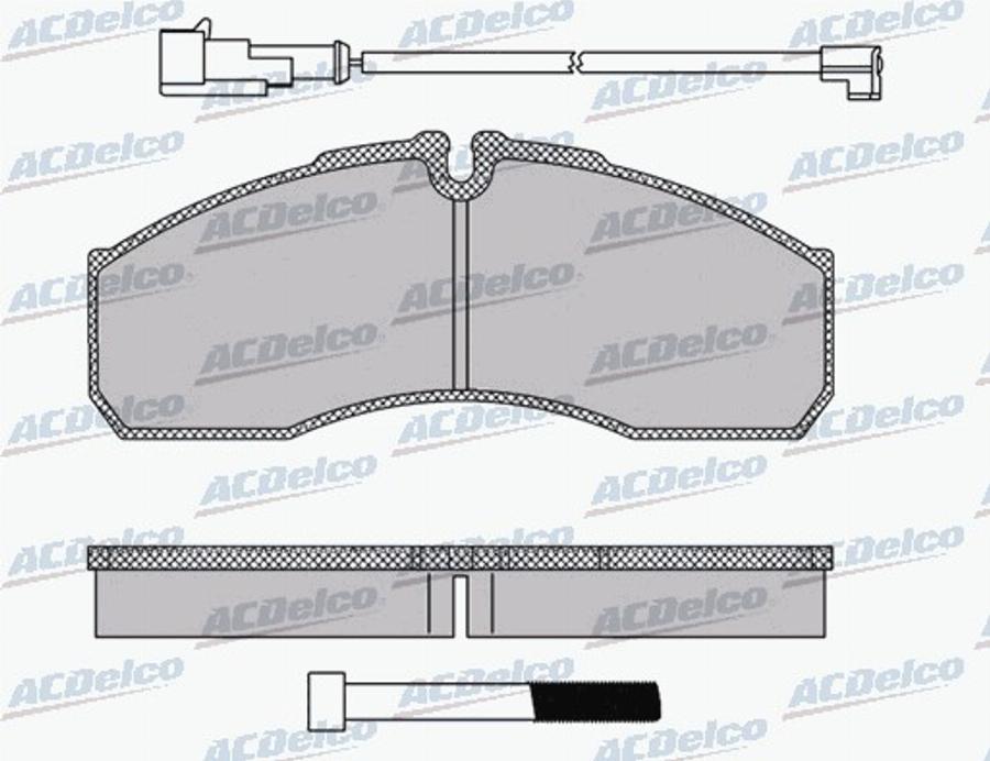 ACDelco AC0581109BD - Kit pastiglie freno, Freno a disco autozon.pro