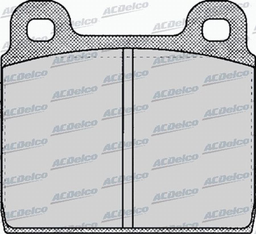 ACDelco AC058111D - Kit pastiglie freno, Freno a disco autozon.pro