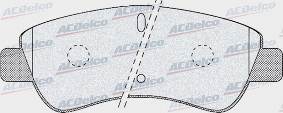 ACDelco AC0581188D - Kit pastiglie freno, Freno a disco autozon.pro