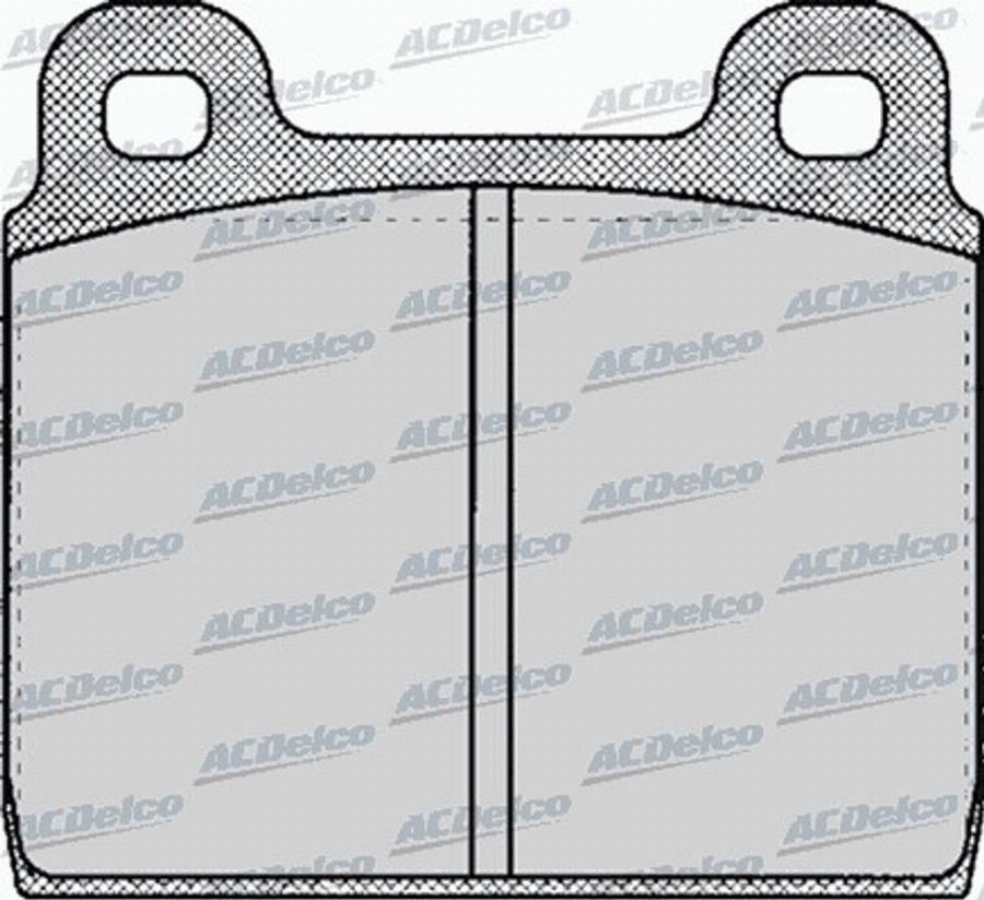 ACDelco AC058112D - Kit pastiglie freno, Freno a disco autozon.pro