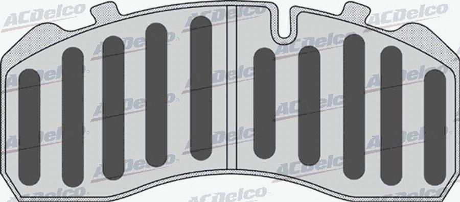 ACDelco AC0581174D - Kit pastiglie freno, Freno a disco autozon.pro