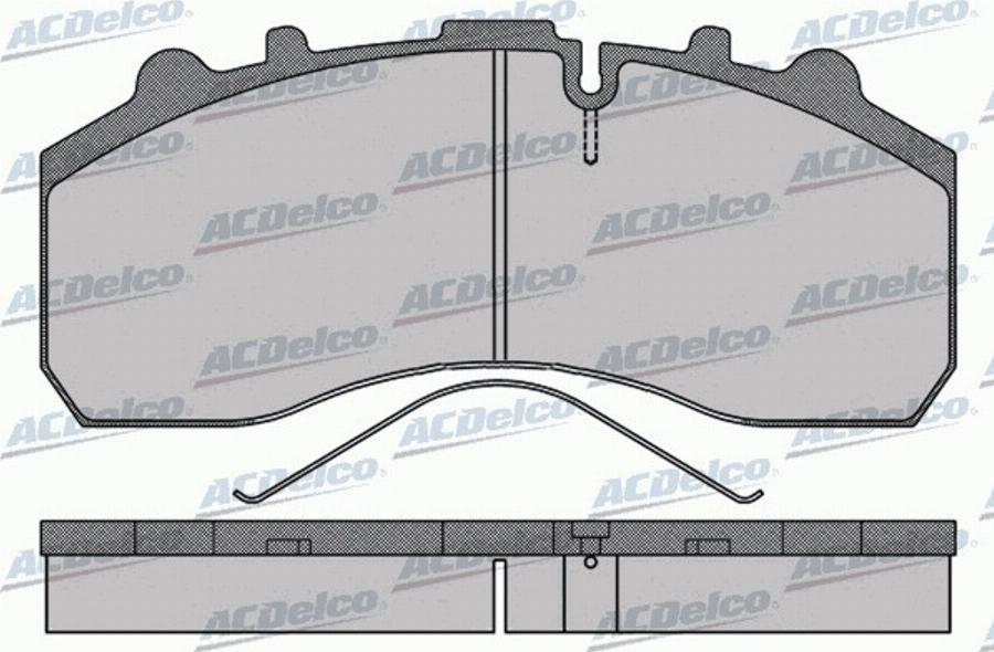 ACDelco AC0581173D - Kit pastiglie freno, Freno a disco autozon.pro