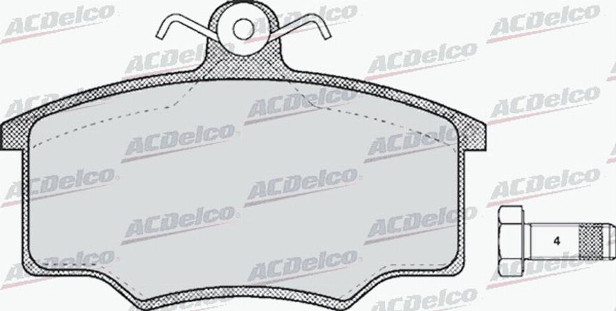 ACDelco AC058187D - Kit pastiglie freno, Freno a disco autozon.pro