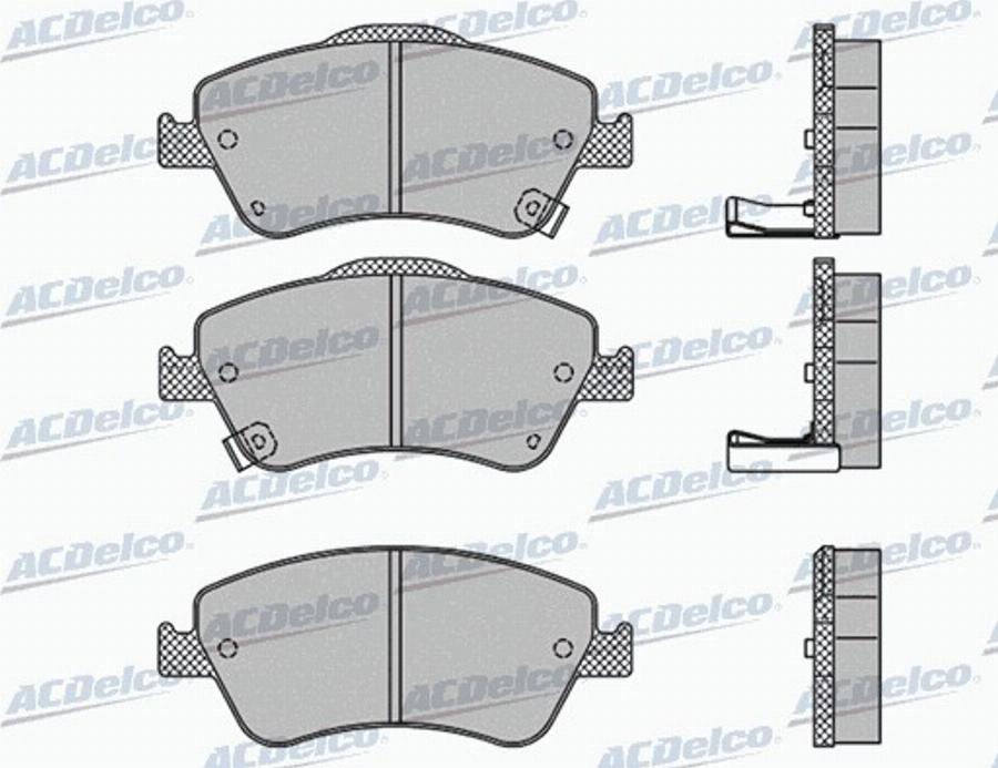 ACDelco AC0581316D - Kit pastiglie freno, Freno a disco autozon.pro