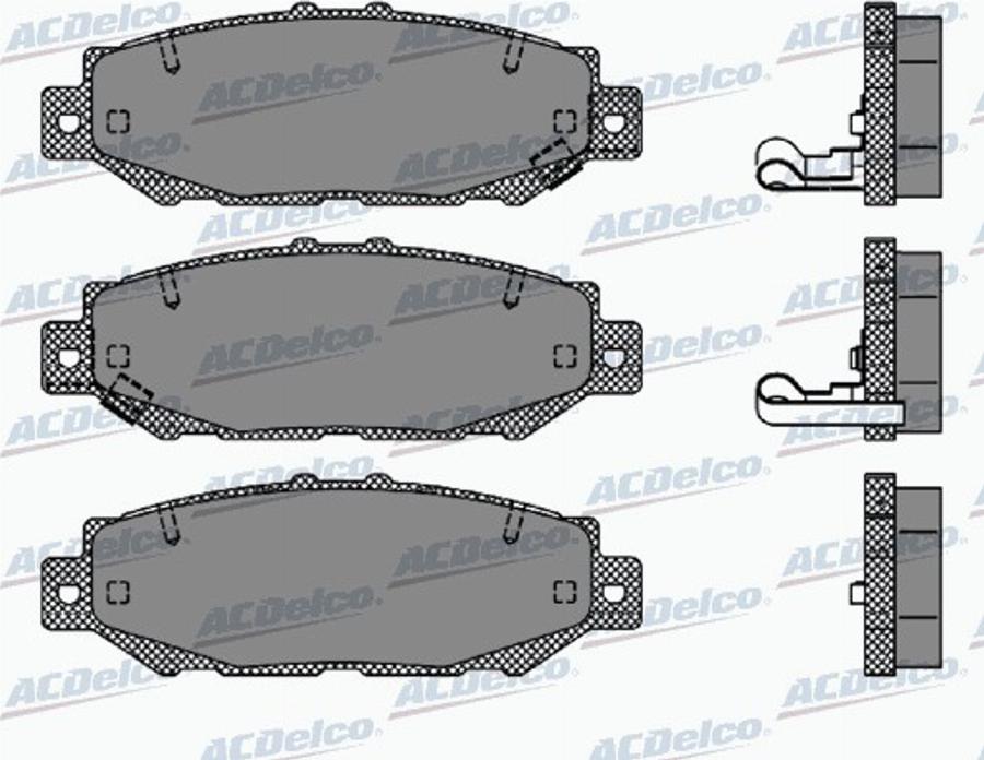 ACDelco AC0581385D - Kit pastiglie freno, Freno a disco autozon.pro