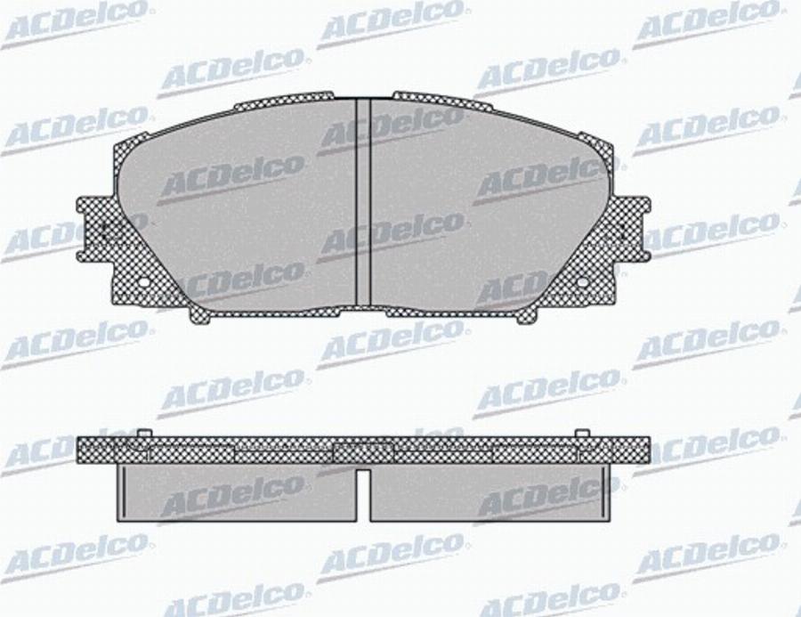 ACDelco AC0581333D - Kit pastiglie freno, Freno a disco autozon.pro