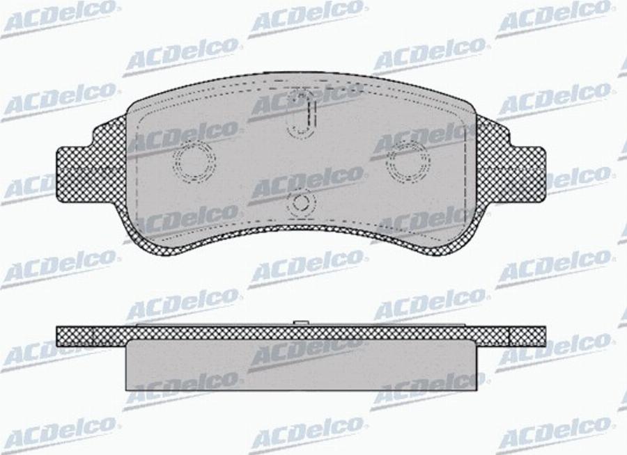 ACDelco AC0581327D - Kit pastiglie freno, Freno a disco autozon.pro