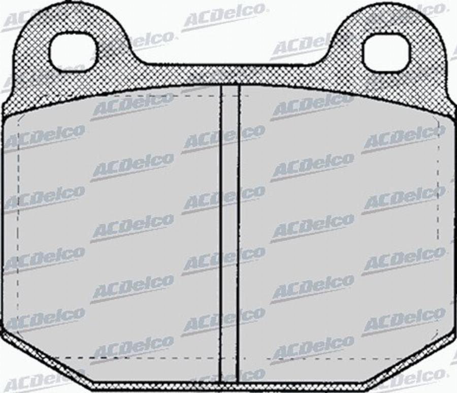 ACDelco AC058137D - Kit pastiglie freno, Freno a disco autozon.pro