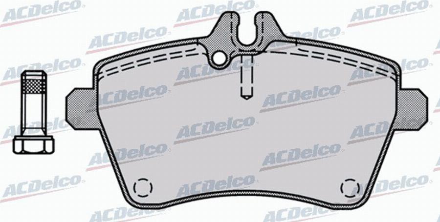 ACDelco AC0581242D - Kit pastiglie freno, Freno a disco autozon.pro