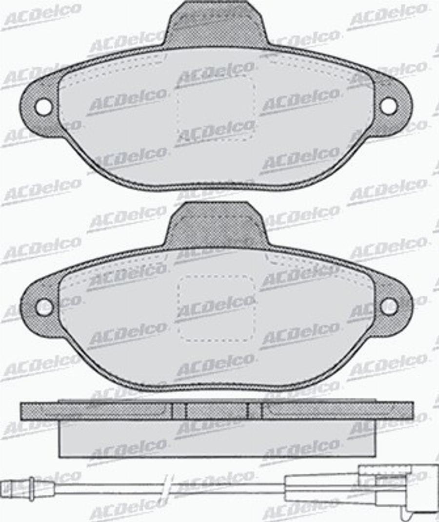 ACDelco AC0581262D - Kit pastiglie freno, Freno a disco autozon.pro