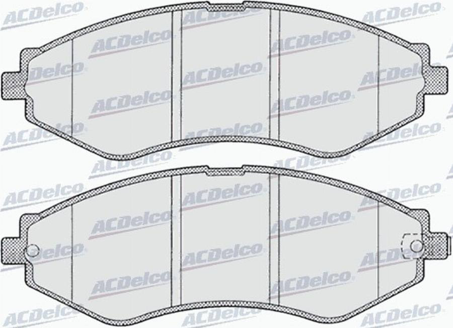 ACDelco AC0581208D - Kit pastiglie freno, Freno a disco autozon.pro