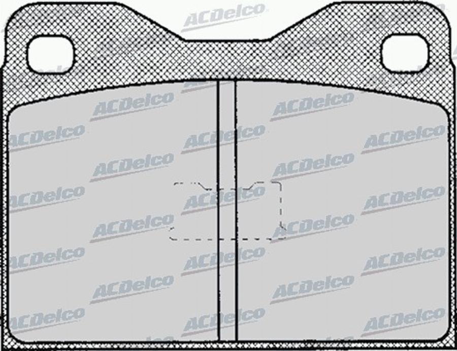 ACDelco AC058120D - Kit pastiglie freno, Freno a disco autozon.pro