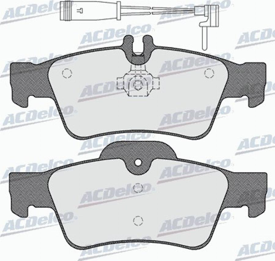 ACDelco AC0581232AD - Kit pastiglie freno, Freno a disco autozon.pro