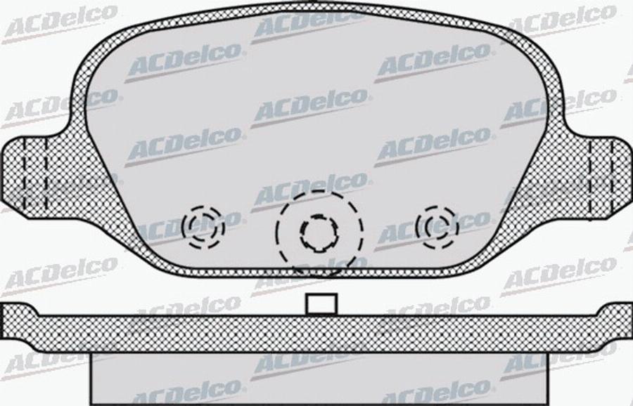 ACDelco AC058872D - Kit pastiglie freno, Freno a disco autozon.pro