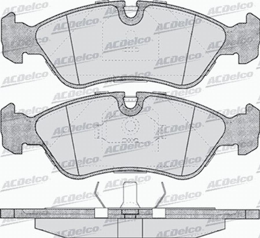 ACDelco AC058304D - Kit pastiglie freno, Freno a disco autozon.pro