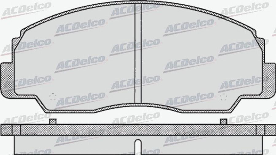 ACDelco AC058381D - Kit pastiglie freno, Freno a disco autozon.pro