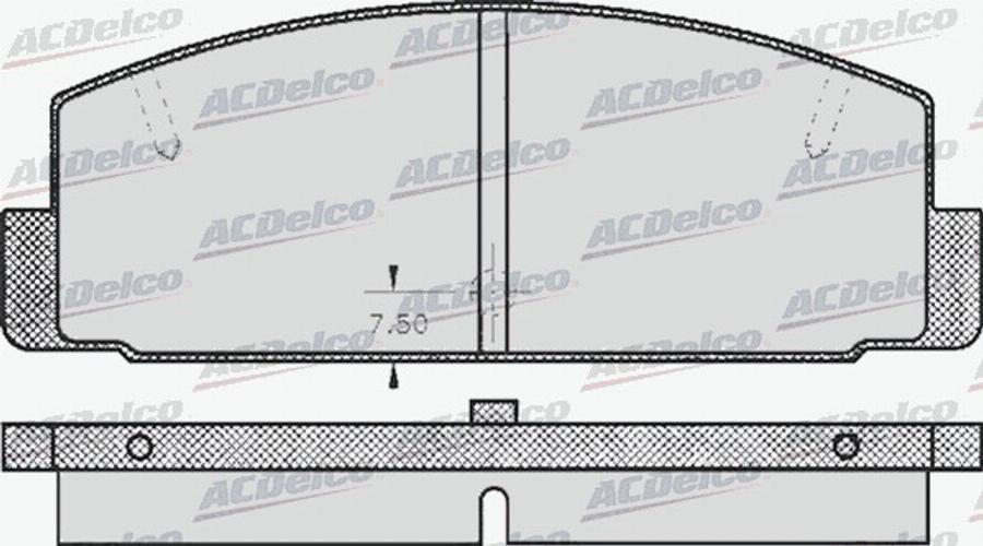 ACDelco AC058336D - Kit pastiglie freno, Freno a disco autozon.pro