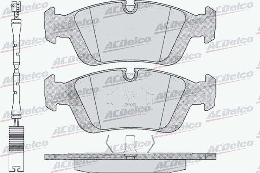 ACDelco AC058331AD - Kit pastiglie freno, Freno a disco autozon.pro