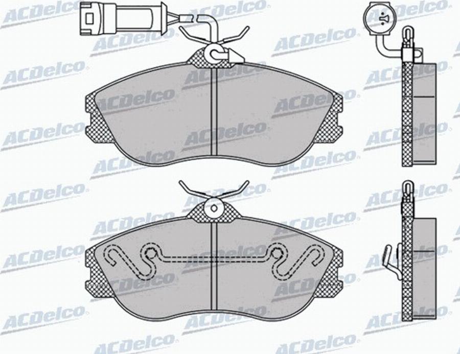 ACDelco AC058326D - Kit pastiglie freno, Freno a disco autozon.pro