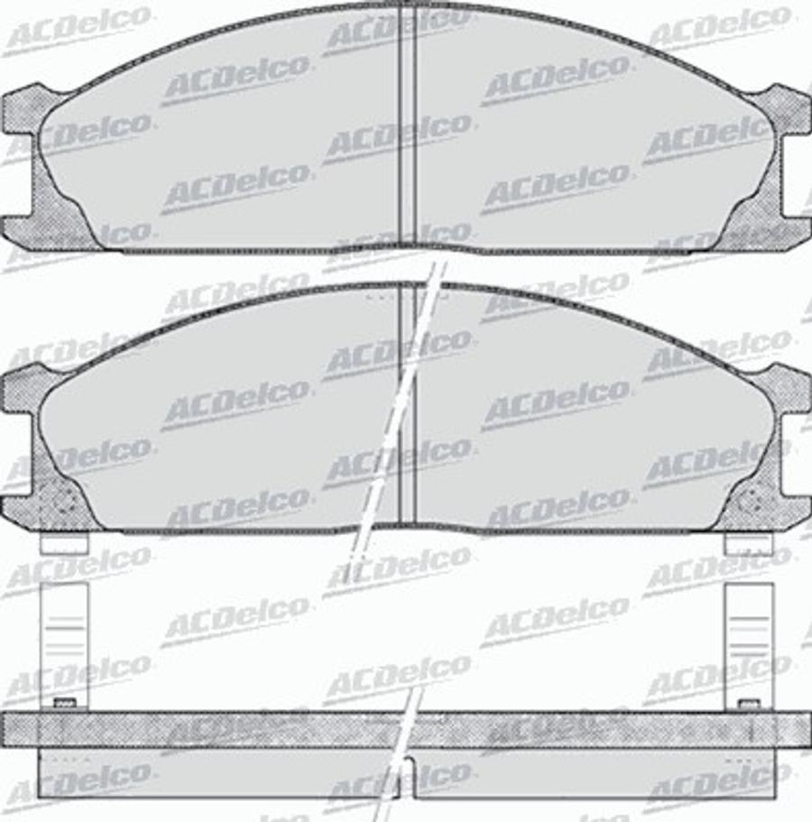 ACDelco AC058378D - Kit pastiglie freno, Freno a disco autozon.pro