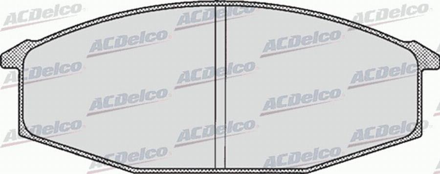 ACDelco AC058249D - Kit pastiglie freno, Freno a disco autozon.pro