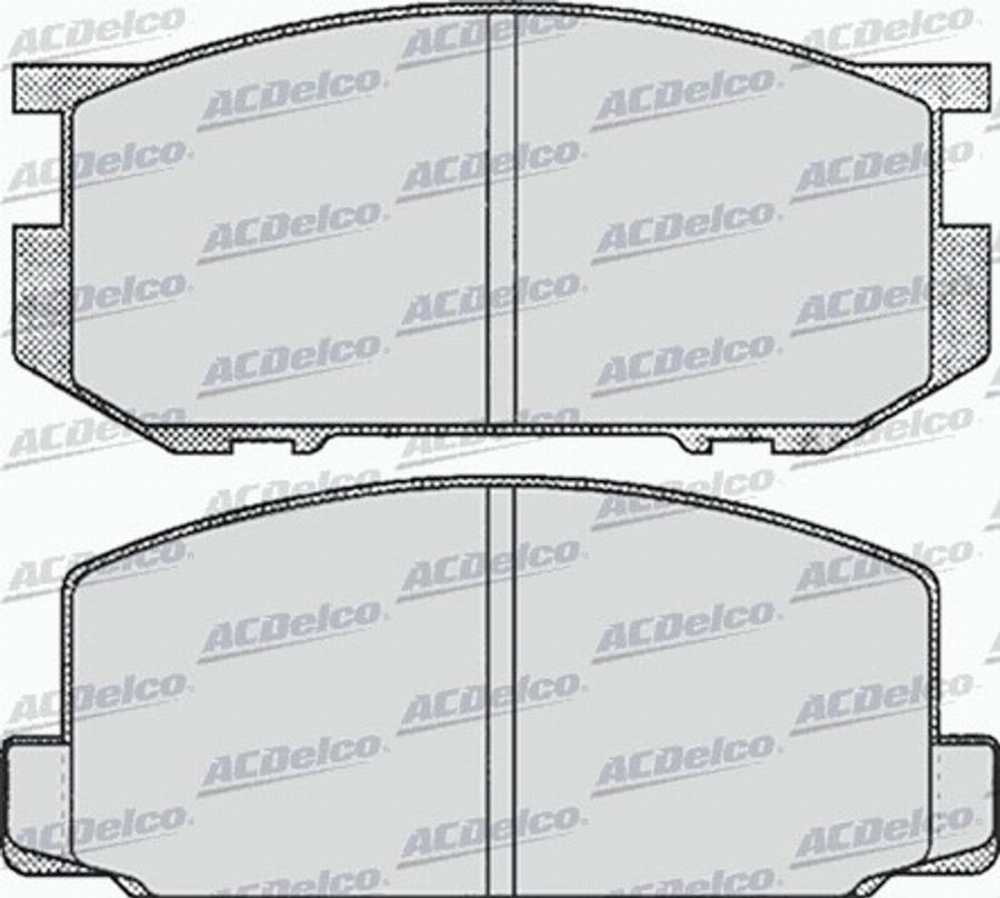 ACDelco AC058248D - Kit pastiglie freno, Freno a disco autozon.pro