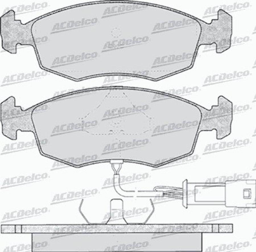 ACDelco AC058269D - Kit pastiglie freno, Freno a disco autozon.pro