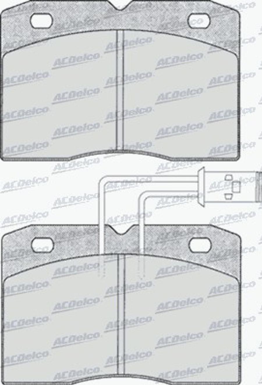 ACDelco AC058281D - Kit pastiglie freno, Freno a disco autozon.pro