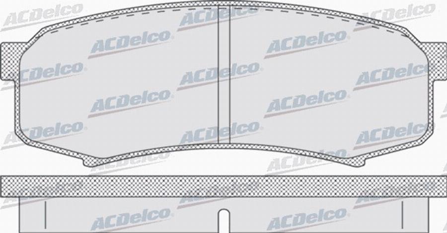 ACDelco AC058749D - Kit pastiglie freno, Freno a disco autozon.pro