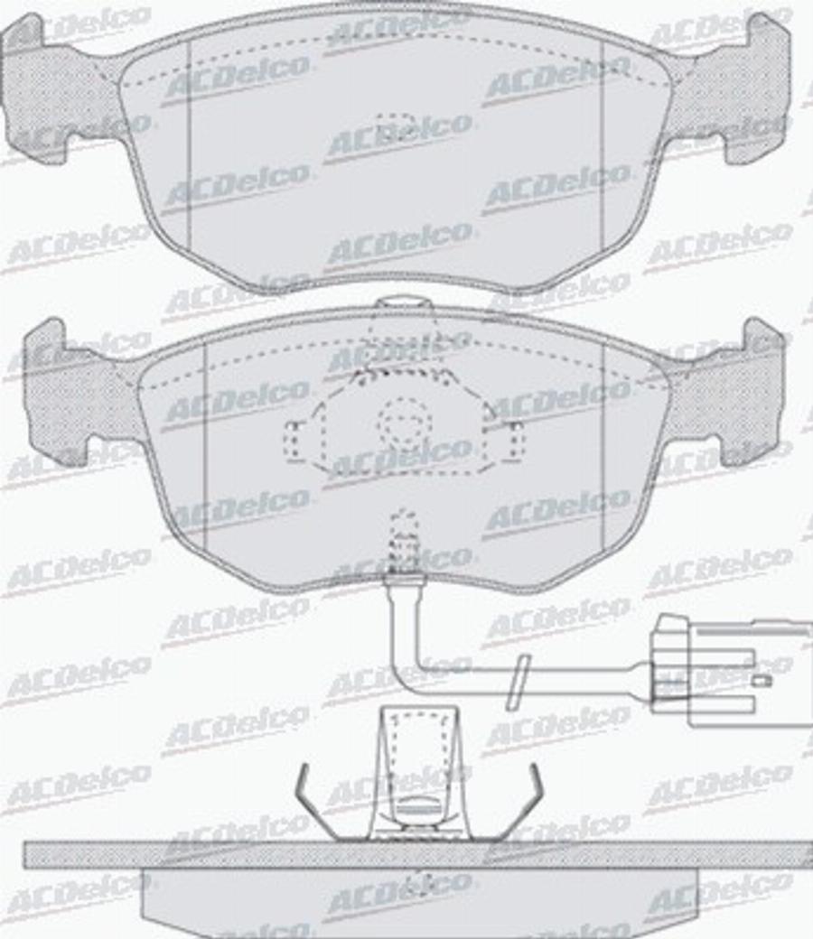 ACDelco AC058745 - Kit pastiglie freno, Freno a disco autozon.pro