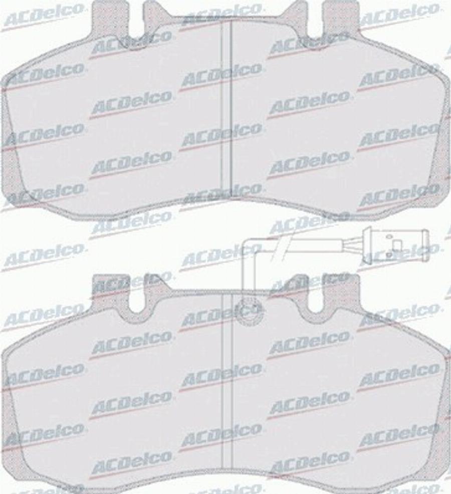 ACDelco AC058760D - Kit pastiglie freno, Freno a disco autozon.pro