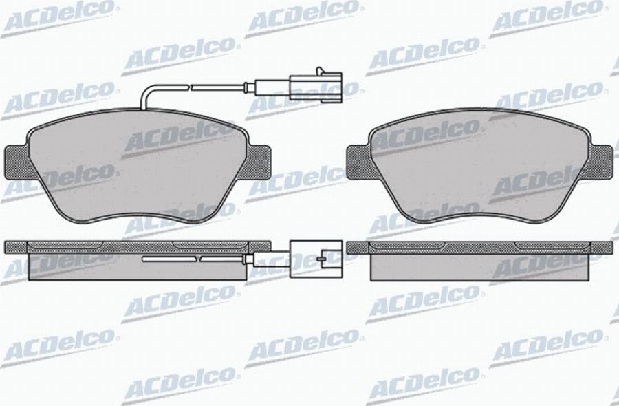 ACDelco AC058763AD - Kit pastiglie freno, Freno a disco autozon.pro