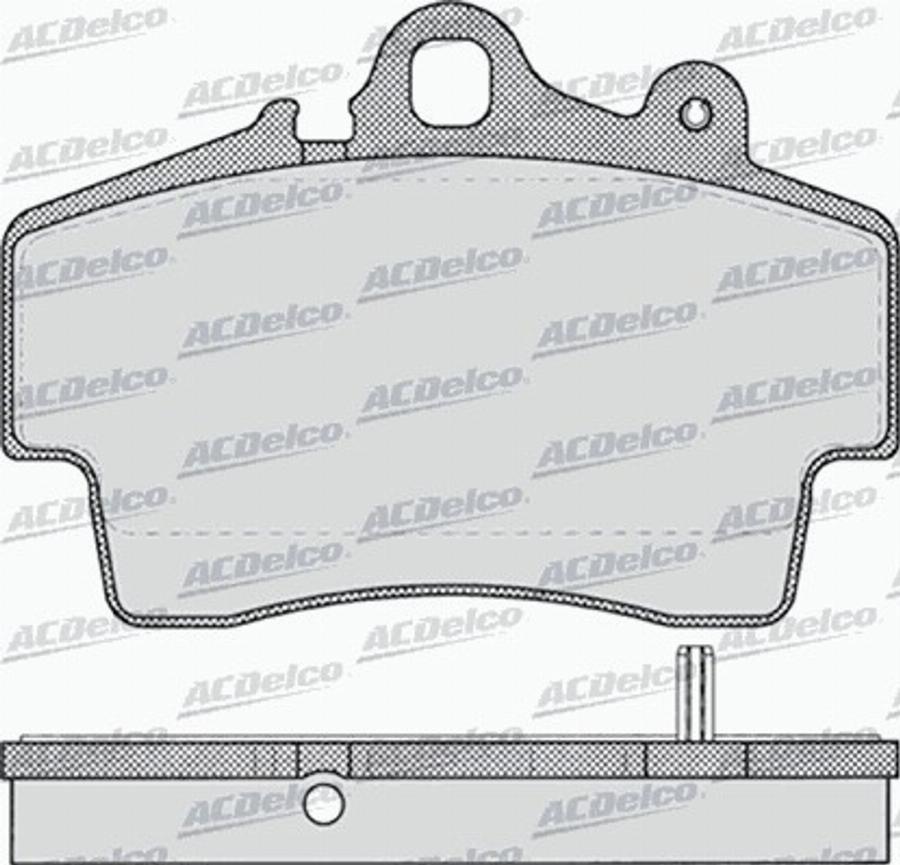 ACDelco AC058722D - Kit pastiglie freno, Freno a disco autozon.pro