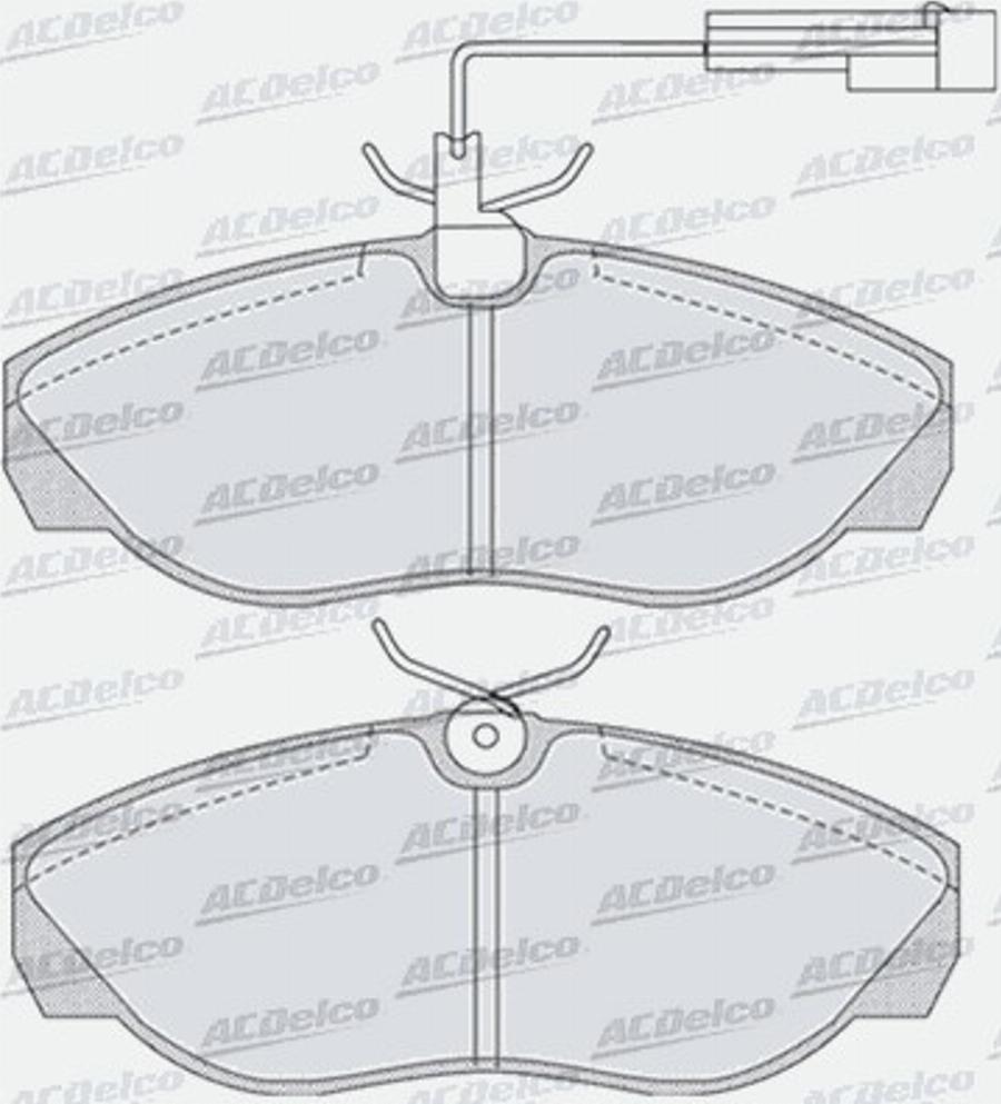 ACDelco AC058774D - Kit pastiglie freno, Freno a disco autozon.pro