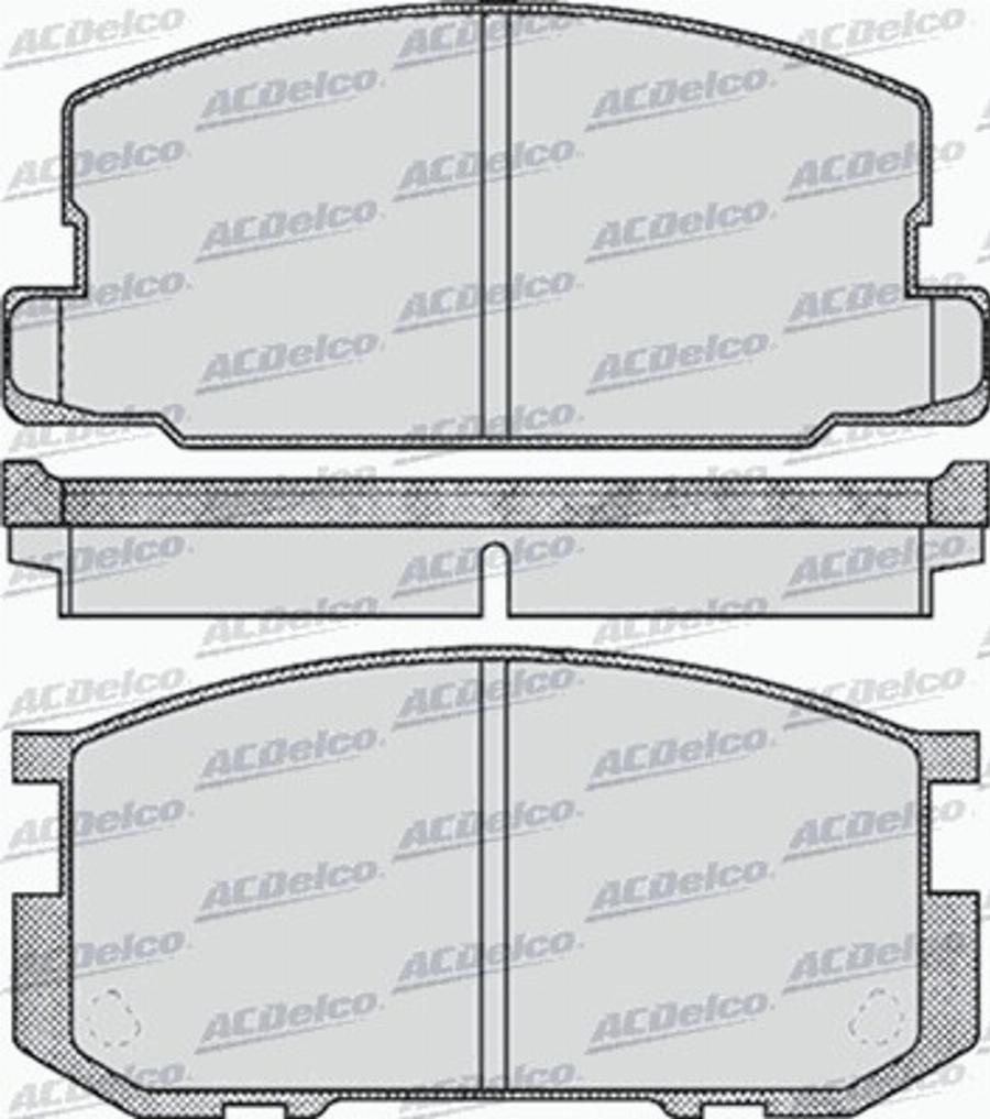 ACDelco AC05D416D - Kit pastiglie freno, Freno a disco autozon.pro