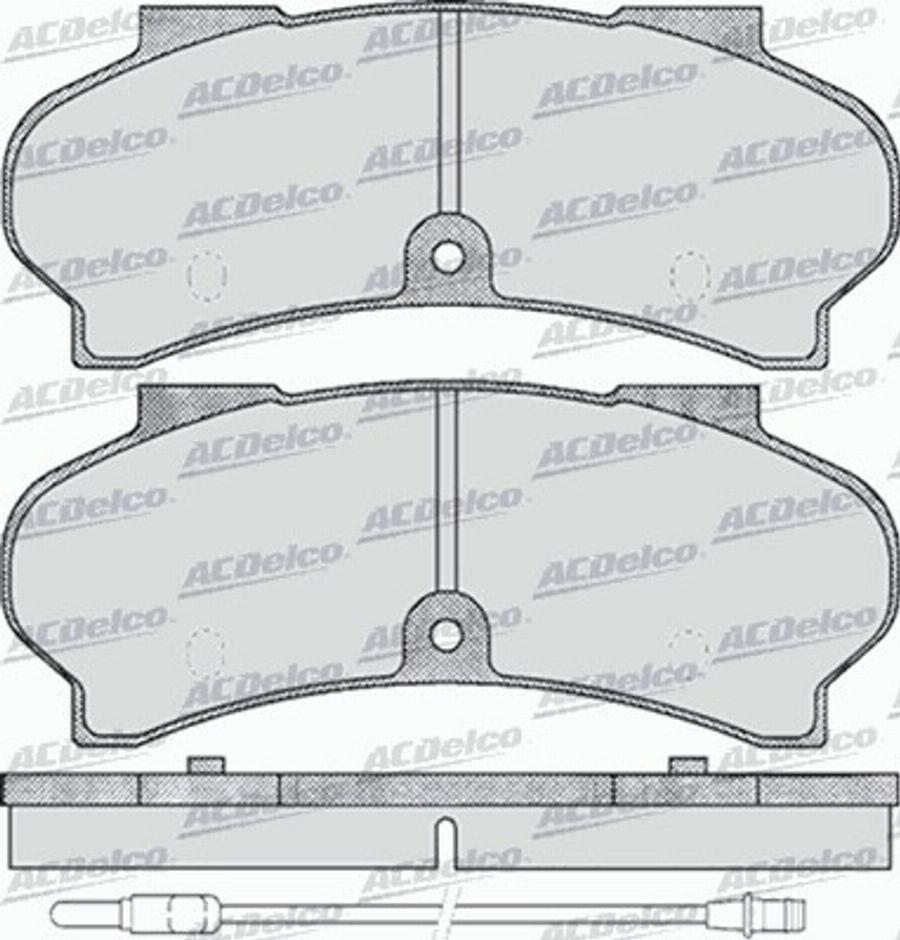 ACDelco AC05D411D - Kit pastiglie freno, Freno a disco autozon.pro