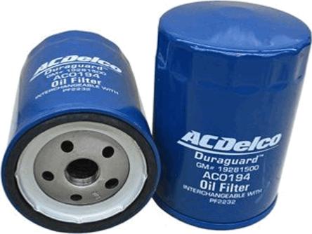 ACDelco AC0194 - Filtro olio autozon.pro