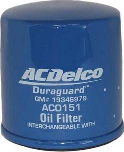 ACDelco AC0151 - Filtro olio autozon.pro