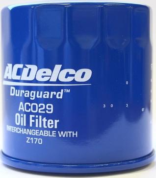 ACDelco AC029 - Filtro olio autozon.pro