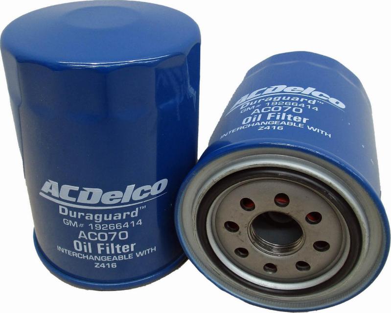 ACDelco AC070 - Filtro olio autozon.pro